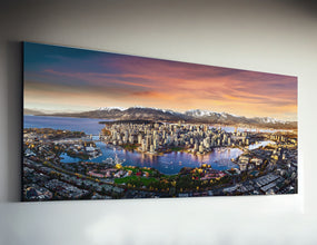 Vancouver City Photo Print On Canvas