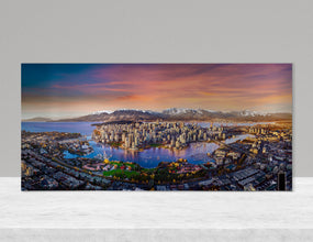 Vancouver City Photo Metal Print